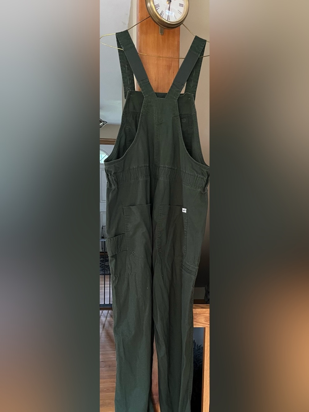 Women’s Duluth Trading Co Hempstop Pull on Overalls small green - Picture 2 of 10